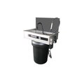 Build-All Parts Washer, Stainless Steel Sink on Drum Parts Washer for Aqueous Parts Washing, 30-Gal Plastic Drum SSWH30